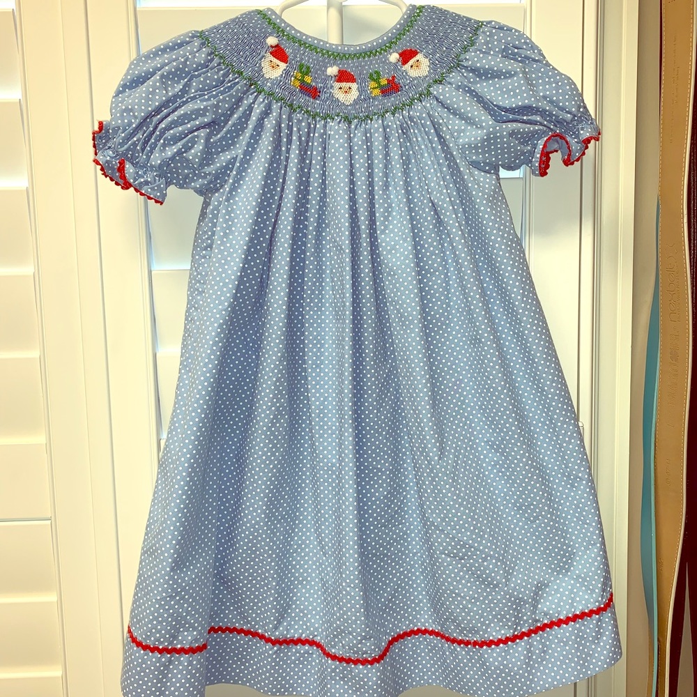 Adorable Santa smocked dress!